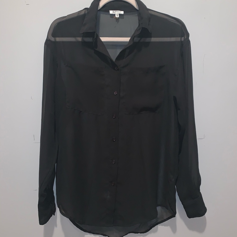 Sheer Black Blouse